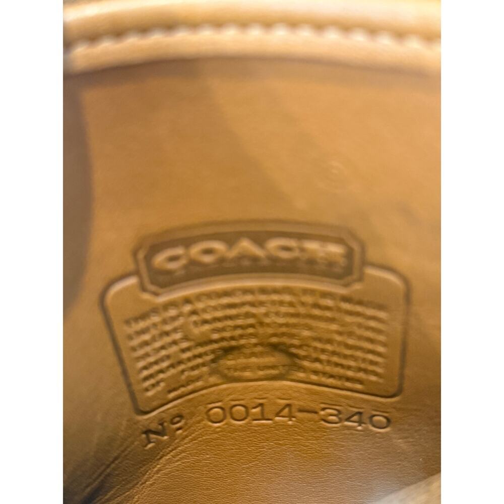 Vintage Coach Leather Crossbody Scooter Bag Tan RARE - Picture 11 of 14